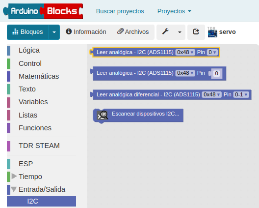 Menu I2C