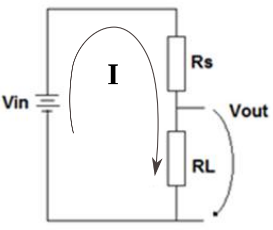 Divisor de tensión de la interfaz electrónica