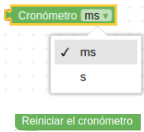 Bloques para utilizar el cronómetro