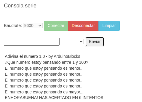 Resultado de Adivina el número