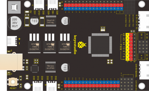 Aspecto de la placa de control