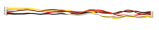 Cable 26AWG de 40cm 5 pines con conectores JST de 2 pines polarizados