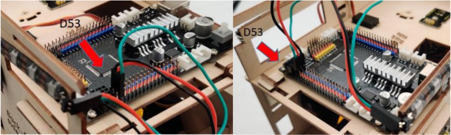 Detalle de conexión de LEDs RGB