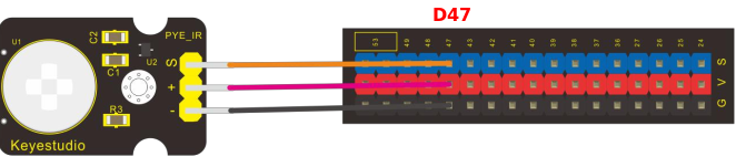 Esquema de conexión del sensor PIR