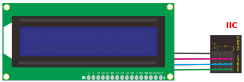 Esquema de conexión de la LCD