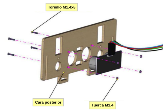 Colocación del sensor de ultrasonidos