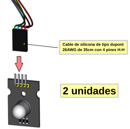 Cableado de los diodos LEDs RGB de 10mm