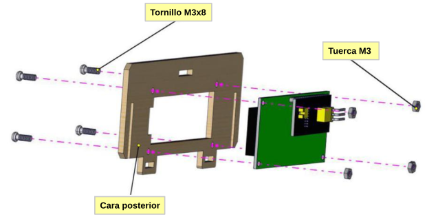 Montaje de la LCD