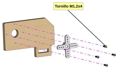 Aspa del servo en panel E