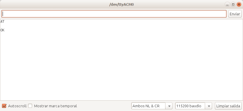 Comando AT OK