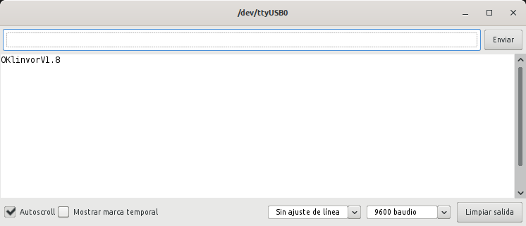 Consulta la versión del firmware del módulo