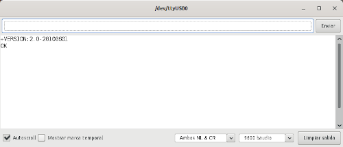 Consulta la versión del firmware del módulo