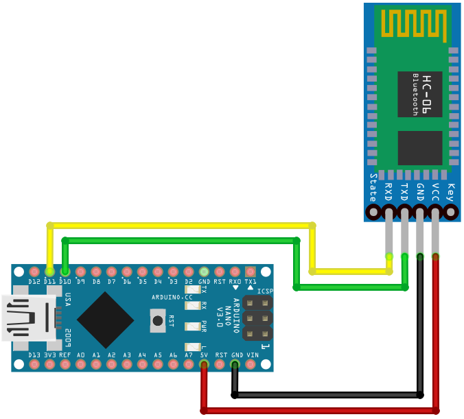 Conexión Arduino Nano-HC06