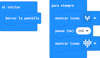 Programa de la actividad A02 en MakeCode