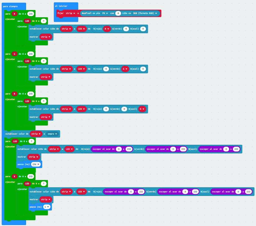 Trabajo con Neopixels