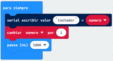 Contador en el puerto serie