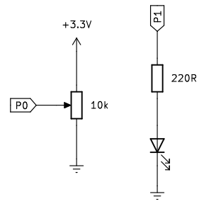 Esquema de montaje A13-1 LED