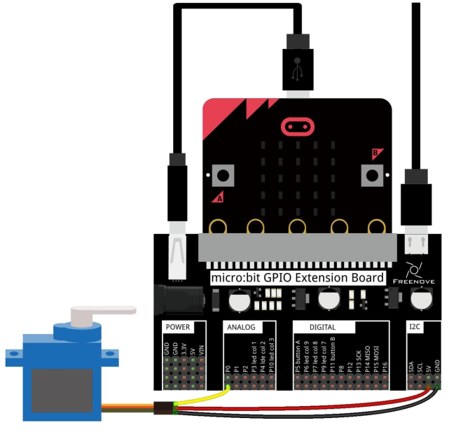 Montaje para control de servo