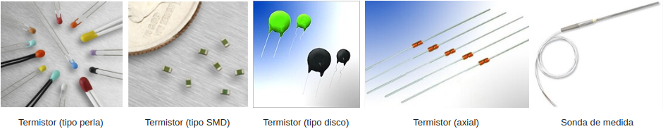 Encapsulados de los termistores