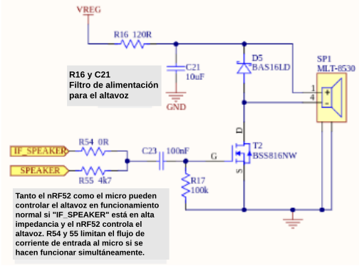 Esquema circuito altavoz