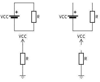 Triángulo nmemónico de la ley de Ohm