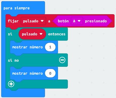 Botón A presionado