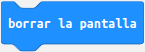 Bloque 'borrar la pantalla'