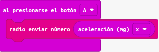 Ejemplo transmisión aceleración x