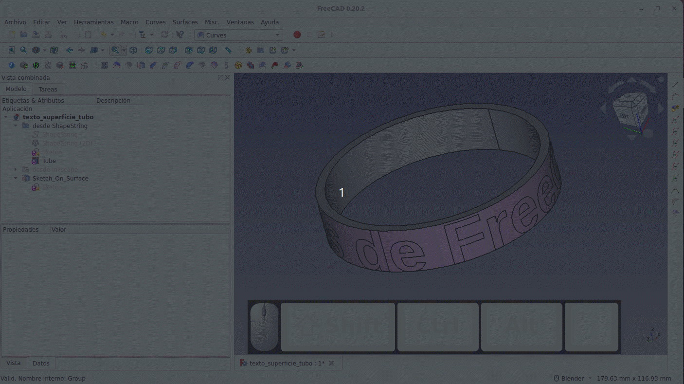 Creación del grabado y del relieve en Sketch_On_Surface