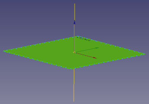 Vector normal al plano XY