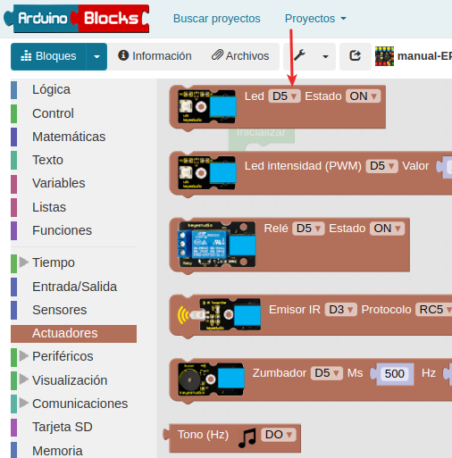 Bloque LED