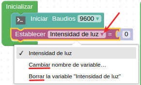 Renombrar o borrar variable