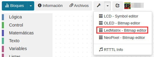Acceso LedMatrix - Bipmap Editor