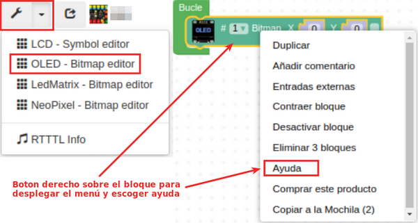 Acceso a OLED - Bitmap Data