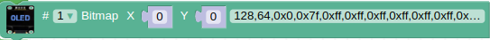 Bloque mostrar bitmap con datos