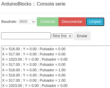 Consola de la actividad A27.1