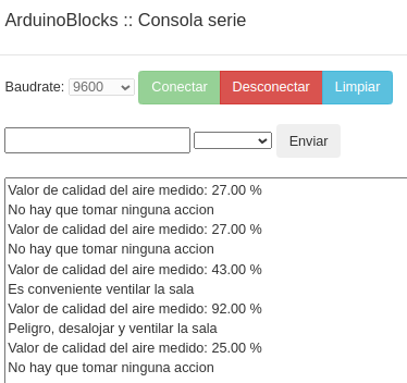 Consola de la actividad A28.1