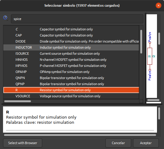 Componente: Resistencia para simulación