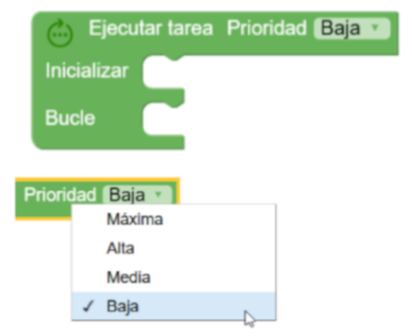 Bloque ejecutar tarea