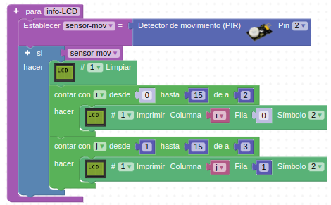 Función "info-LCD"