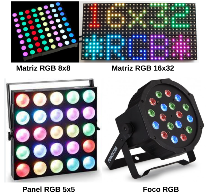 Matrices de LED RGB